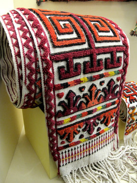 毛毯 哈萨克 民族 纹样 手工