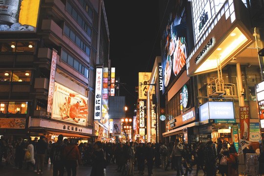 日本大阪夜景街景