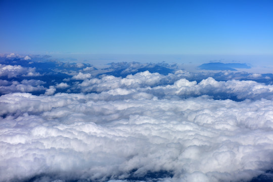 航拍 高山云海