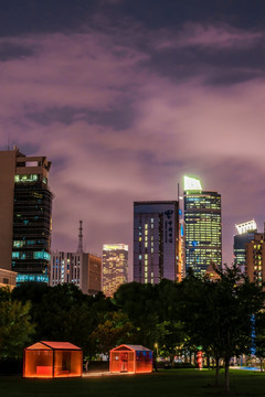 上海雕塑公园夜景