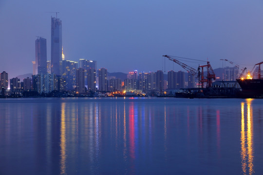 大连钻石湾夜景