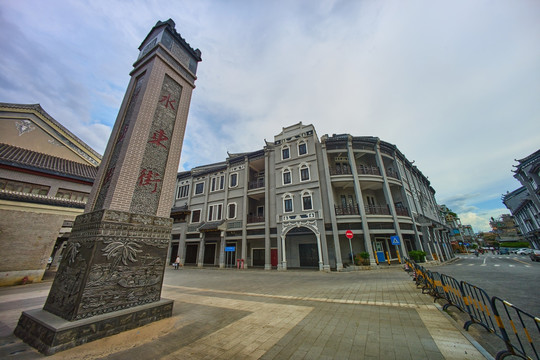 惠州水东街骑楼建筑风光