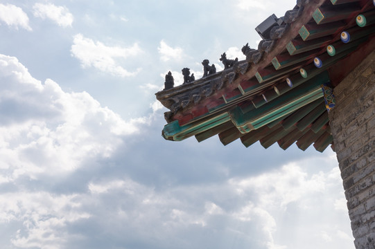 山海关城楼飞檐