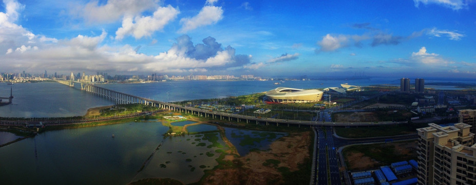 湛江海湾大桥及奥体中心