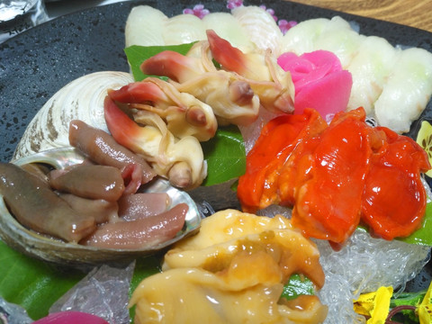 日本料理 海胆刺身 贝类刺身