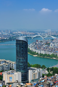 柳州市俯视图