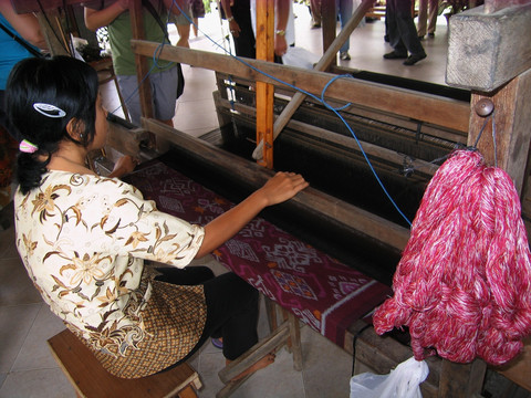 巴厘岛乌布手工织坊