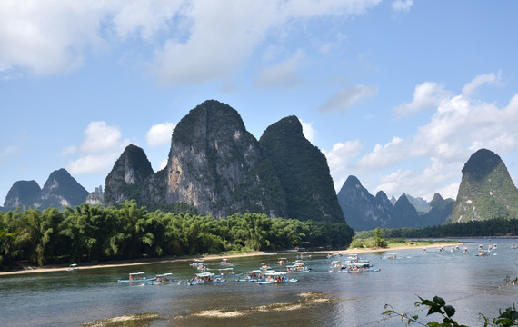 中国的漓江 桂林山岭 桂林风景