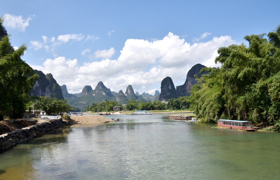 中国的漓江 桂林山岭 桂林风景