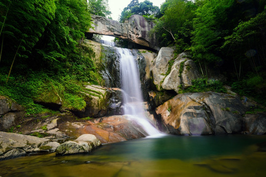 石梁飞瀑 台州