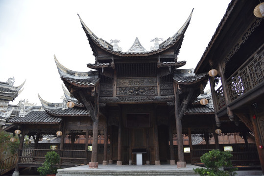 宅院 木结构 古建筑