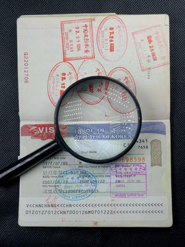 护照签证 韩国旅游签证