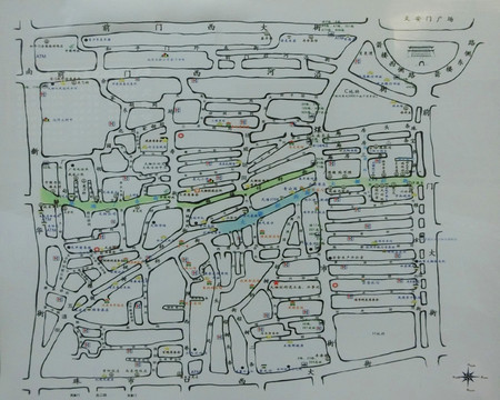 北京大栅栏胡同地图 胡同位置图