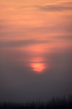 夕阳落山 晚霞