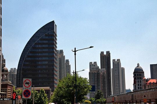 天津 城市景观 摩天大楼