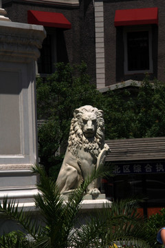 天津 意大利风情街 欧式狮子