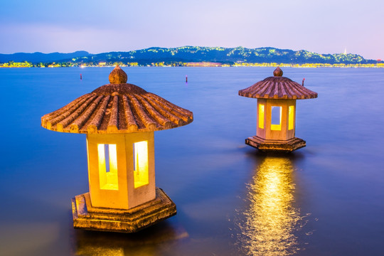 杭州西湖 夜景
