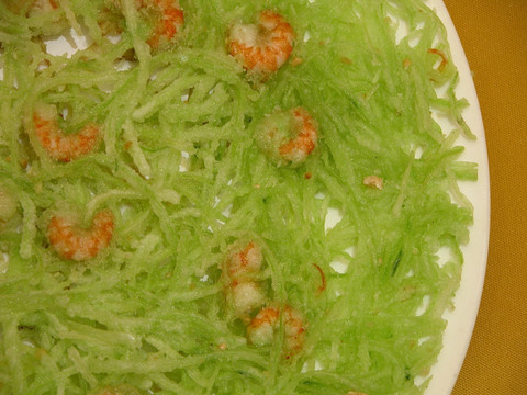 蔬菜鲜虾烙