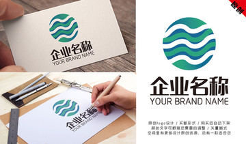 水logo 绿色logo