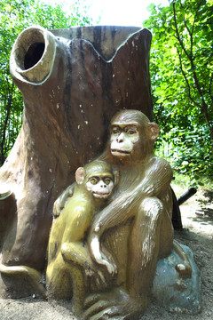 猴子雕刻