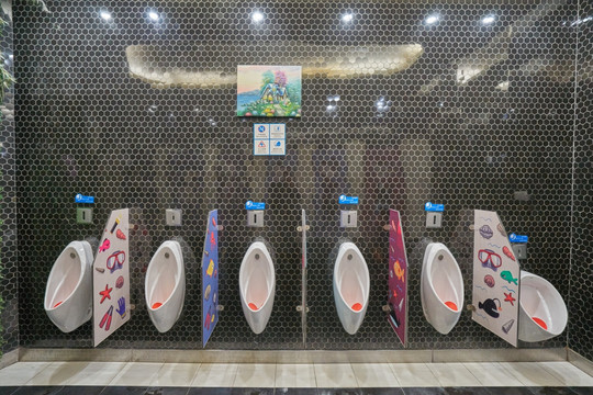 高像素 公共厕所 男卫生间