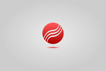 红色圆形logo