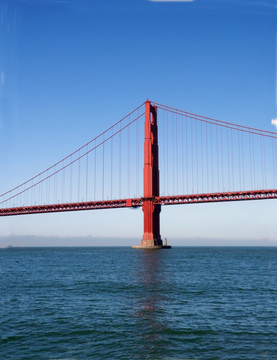 旧金山金门大桥桥墩和桥塔