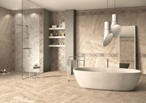 柔光砖效果图 浴室