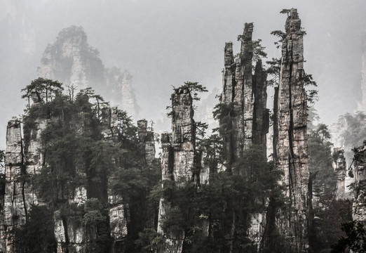 水墨仙境 张家界 御笔峰