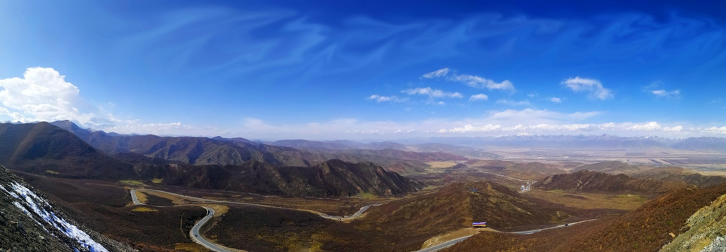 祁连山 祁连 山脉 高清 全景