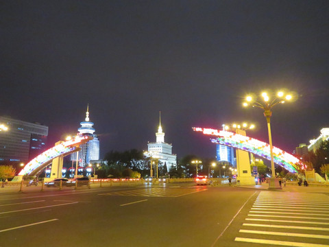 北京复兴门夜景