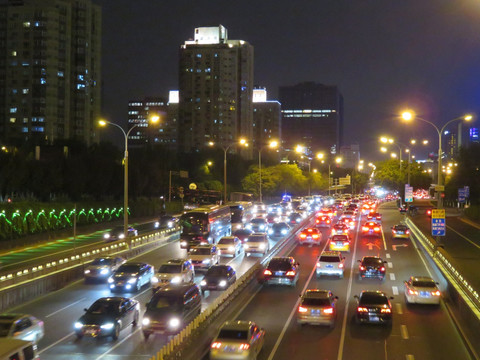 北京西二环夜景