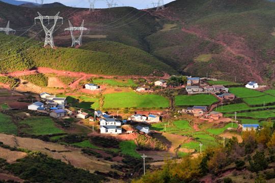 山村 秋景