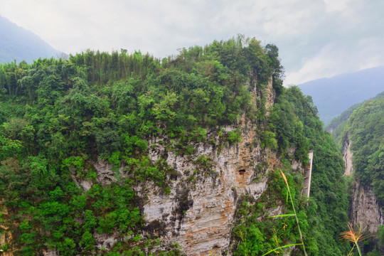 龙水峡地缝 观光电梯 天梯