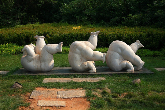 北戴河 奥林匹克公园 现代雕塑