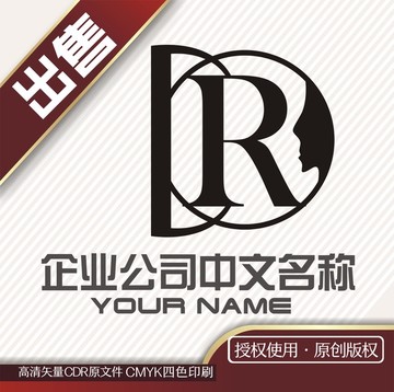 DR美容化妆logo标志