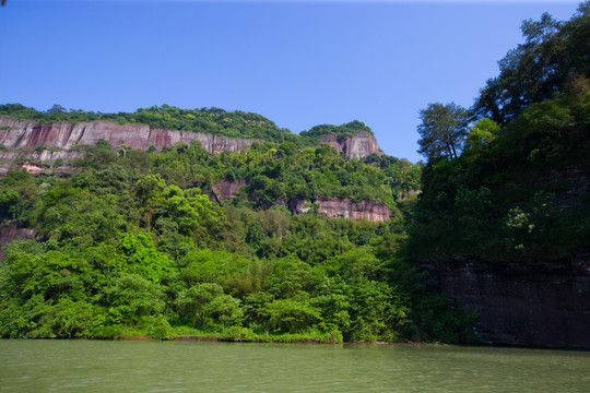 丹霞山 锦江 岩壁