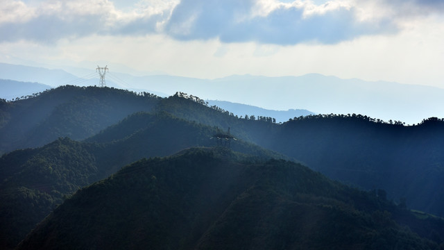 水墨远山