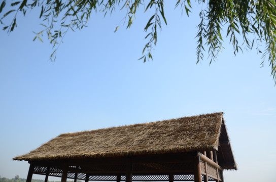 茅草亭子