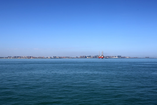 琼州海峡 轮渡 碧海蓝天