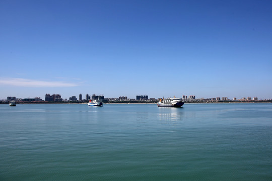 琼州海峡 轮渡 碧海蓝天