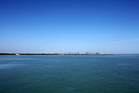 琼州海峡 轮渡 碧海蓝天