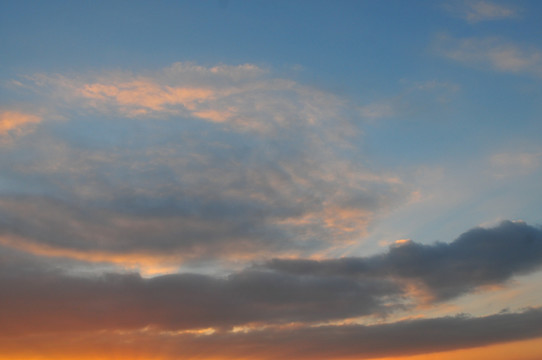 城市之光 夕阳正浓 瑰丽晚霞