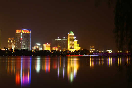 南宁城市风光夜景