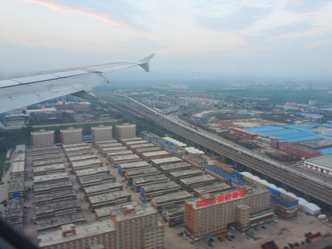 飞机高空航拍天空大气云彩