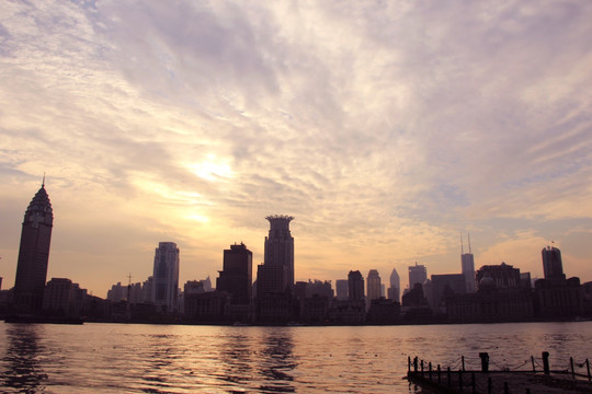 外滩风光 滨海城市
