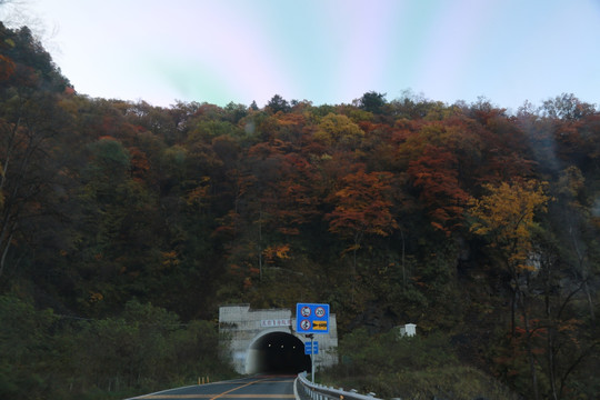 秋天 隧道