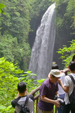 武隆龙水峡地缝 银河飞瀑