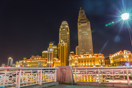 天津海河夜景