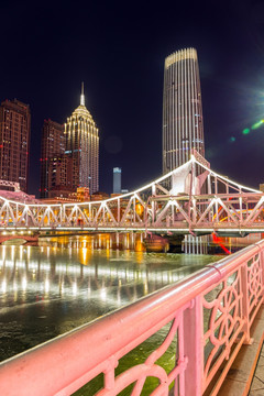 天津海河夜景